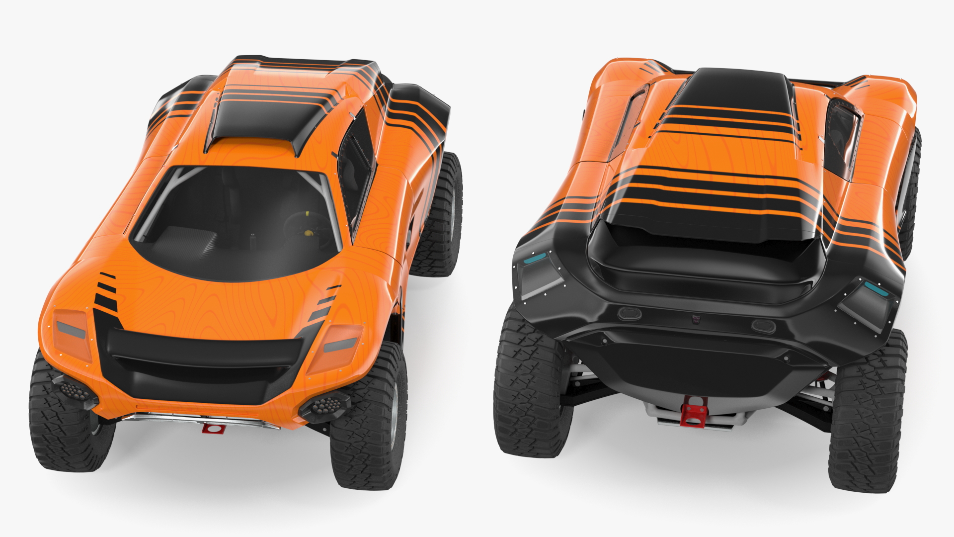 3D Off Road Racing Electric SUV Clean Rigged
