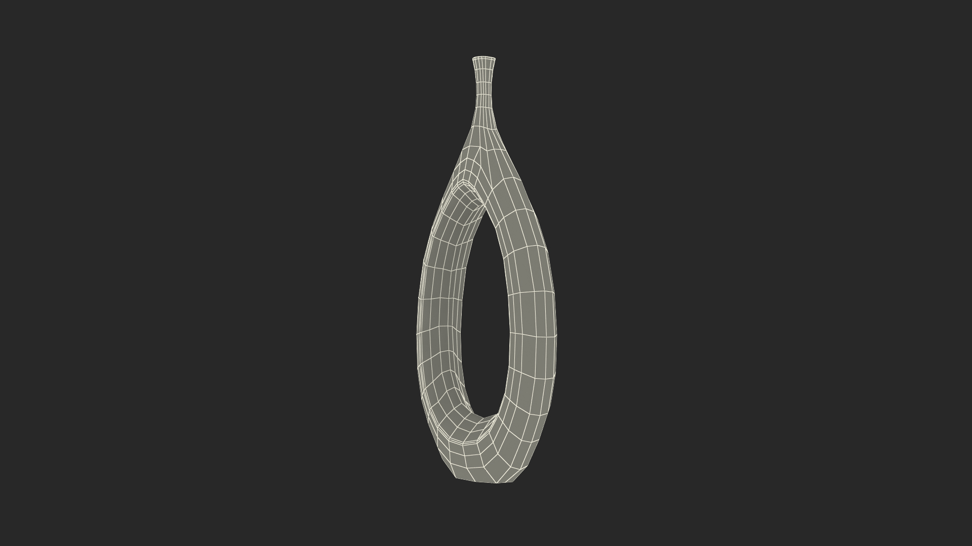 3D Hollowed Matt Ceramic Vase