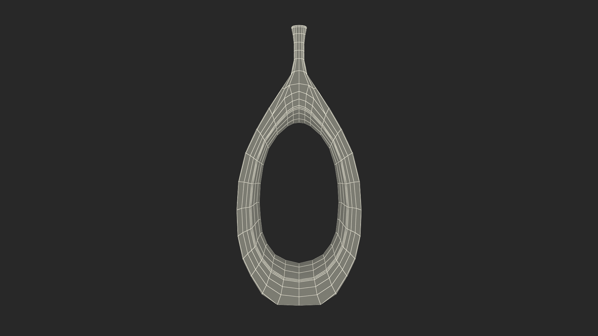 3D Hollowed Matt Ceramic Vase