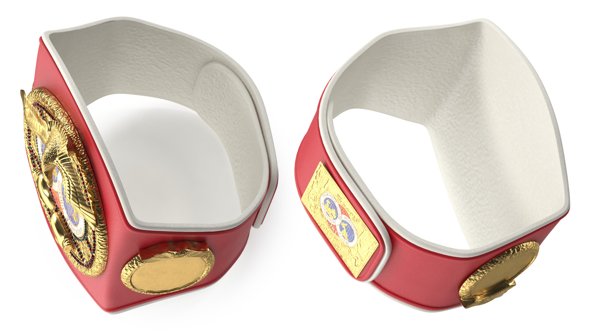3D IBF Championship Belt Folded whithout Fur