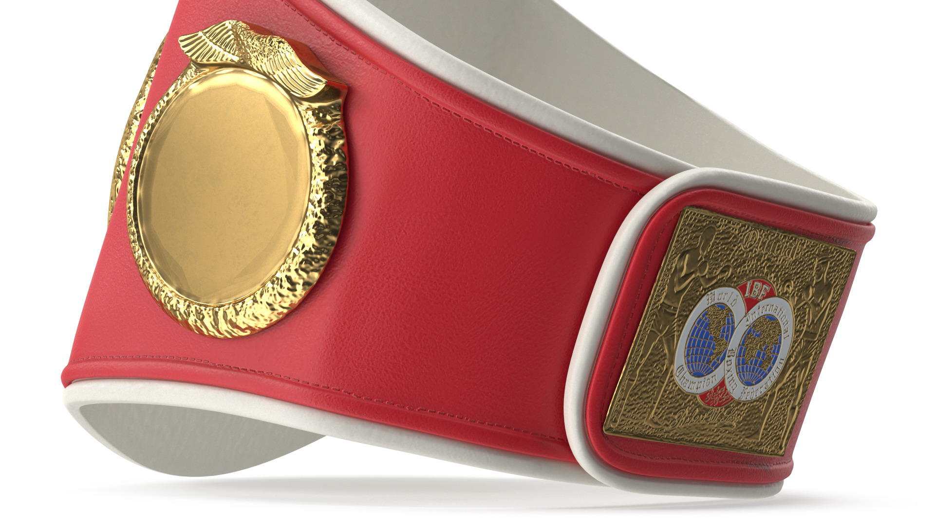3D IBF Championship Belt Folded whithout Fur