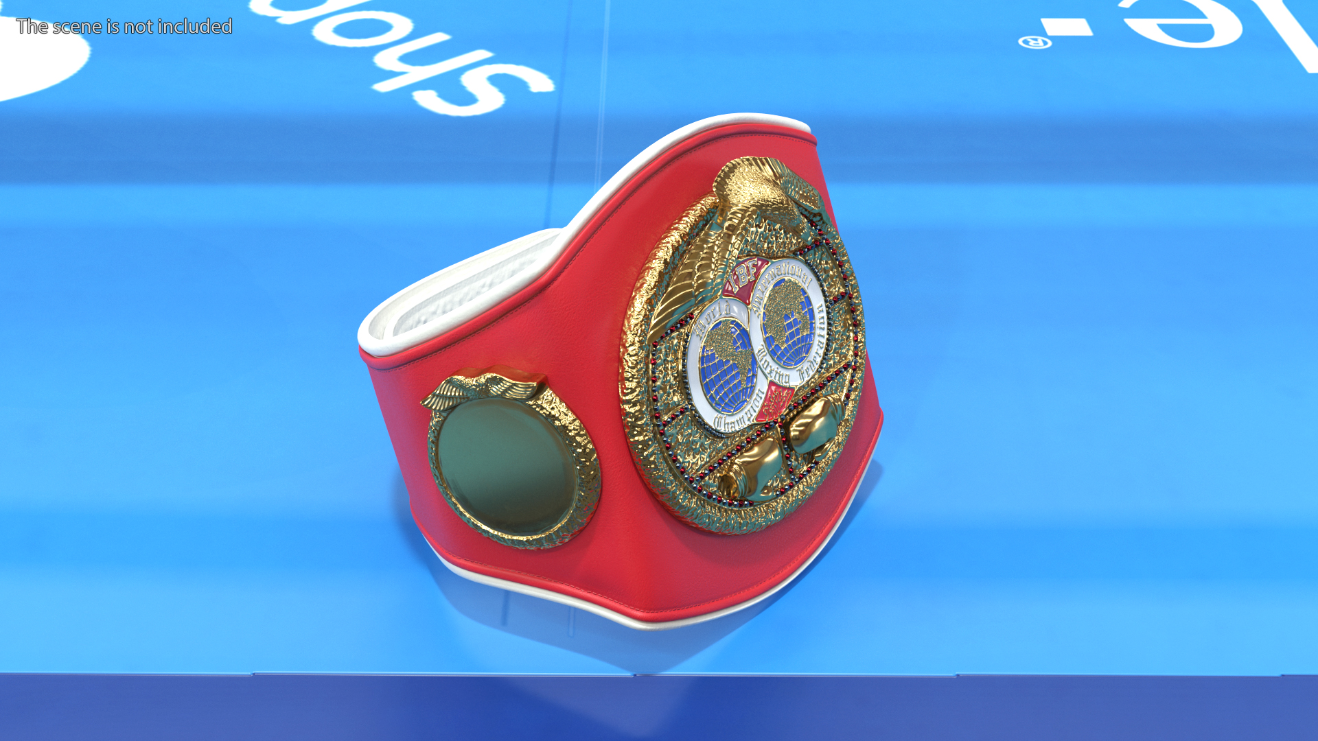3D IBF Championship Belt Folded whithout Fur