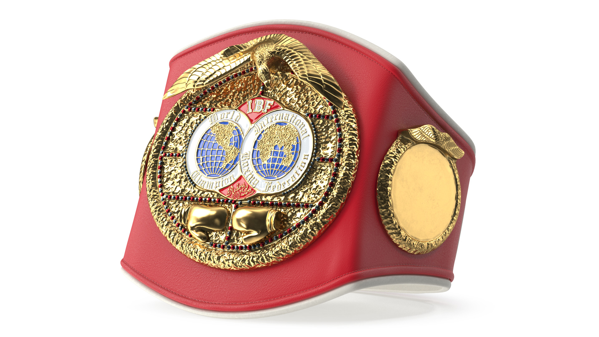 3D IBF Championship Belt Folded whithout Fur