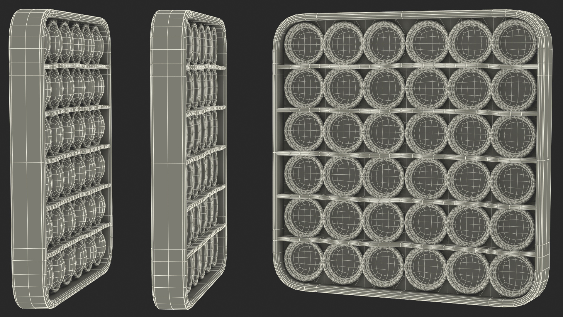 Square Pop It Fidget Toy 3D model