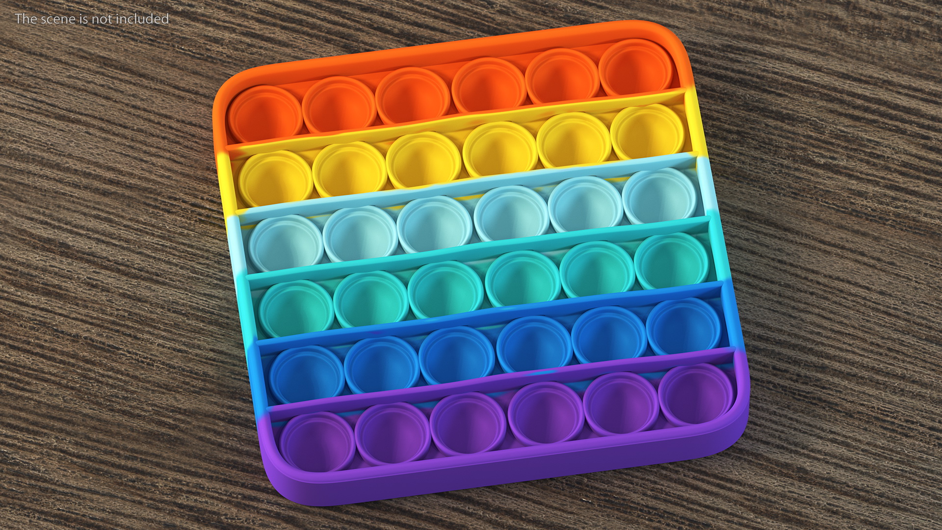 Square Pop It Fidget Toy 3D model