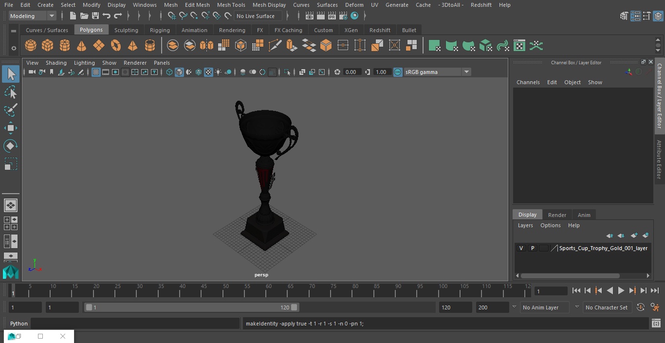 3D Metal Sports Cup