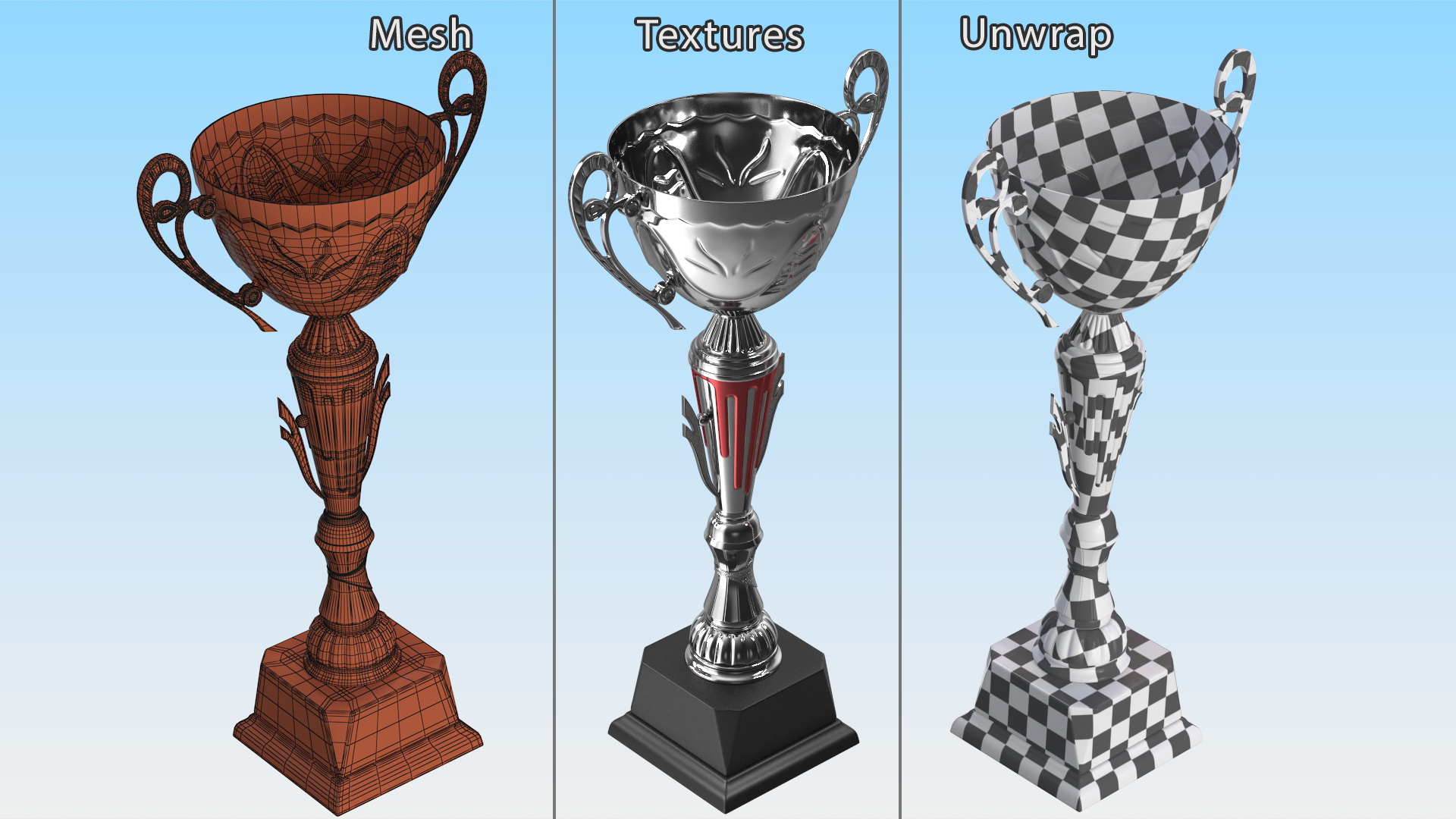 3D Metal Sports Cup