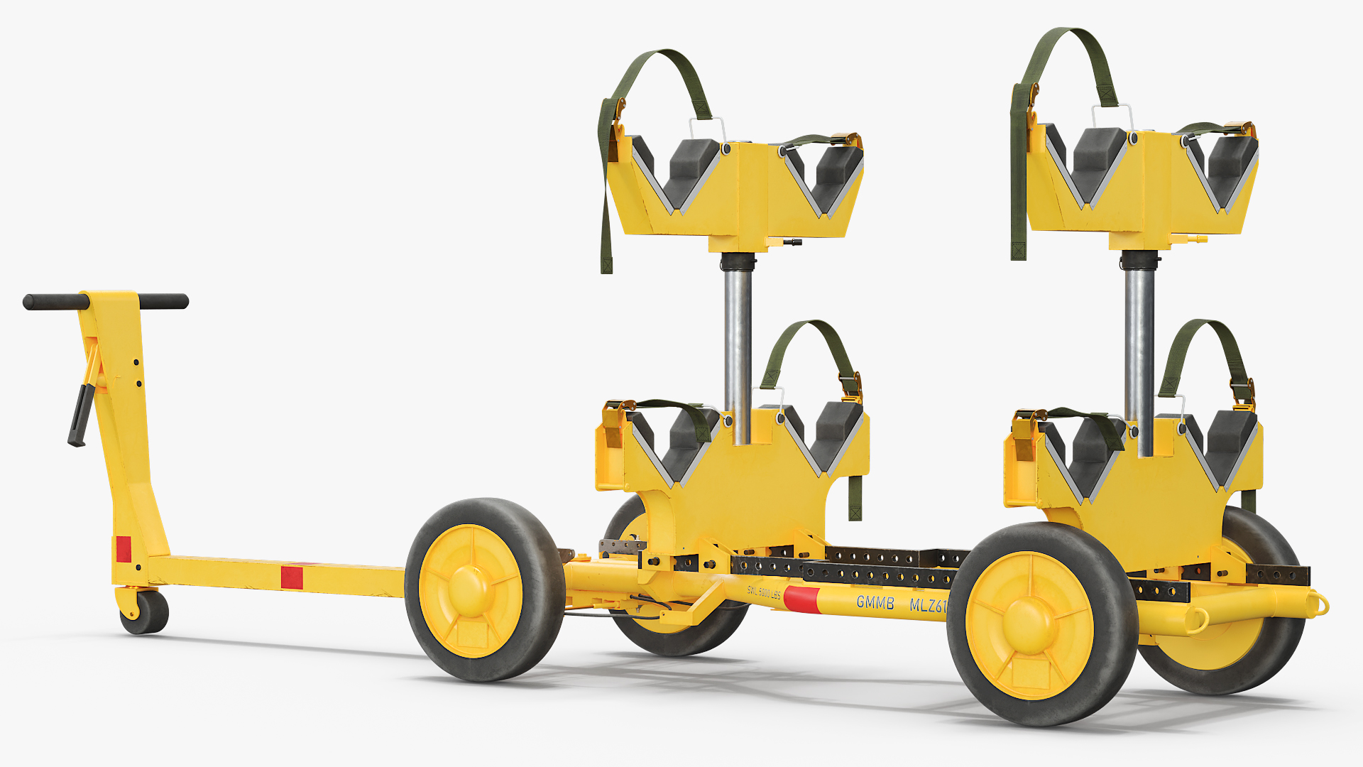 Aircraft Missile Transport Trolley Yellow - view 6