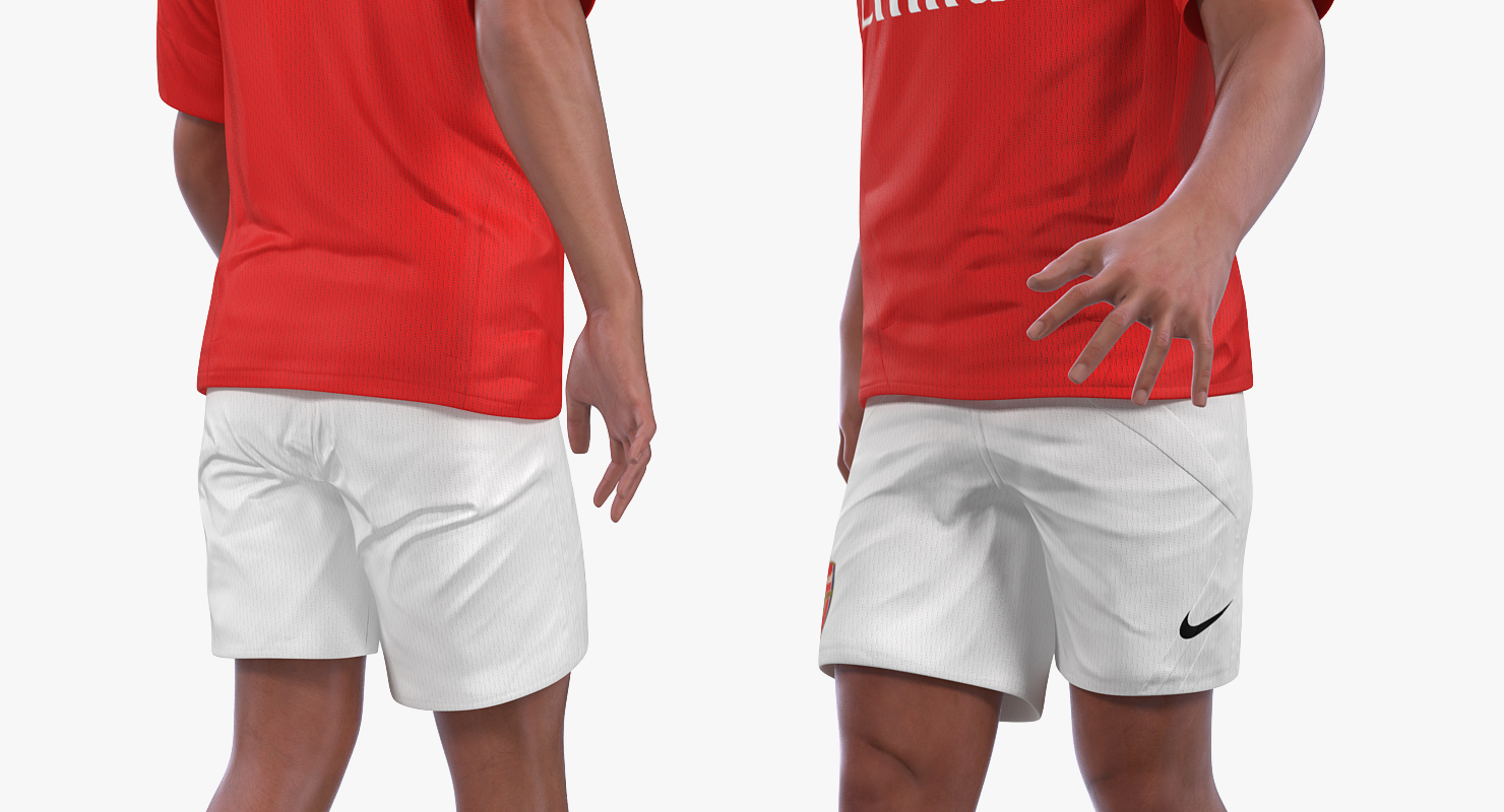 Soccer or Football Player Arsenal Rigged 2 3D
