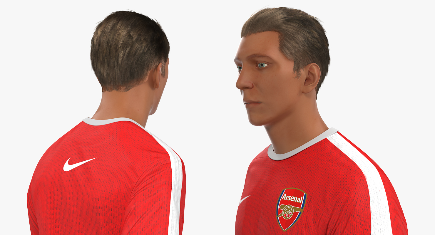 Soccer or Football Player Arsenal Rigged 2 3D