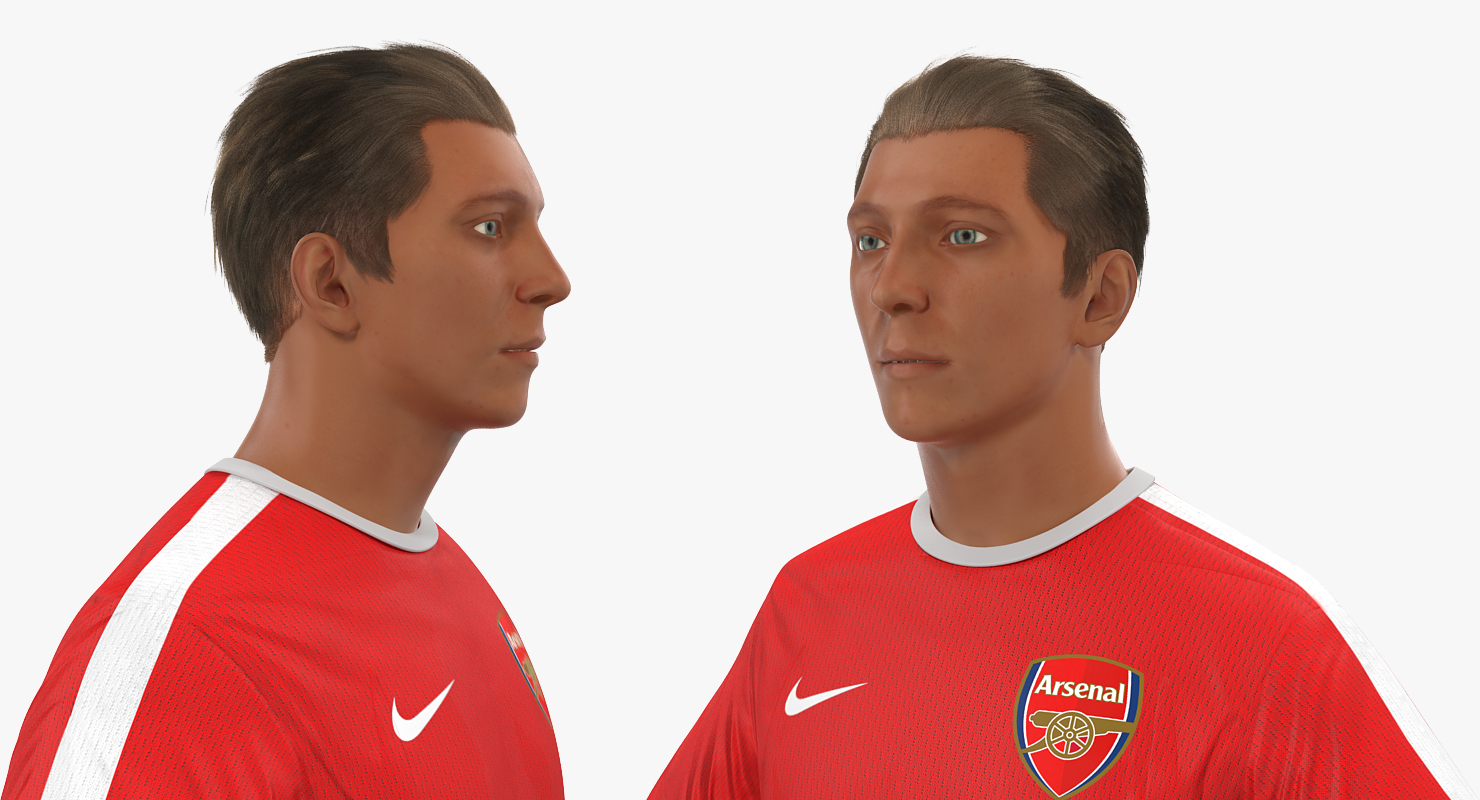 Soccer or Football Player Arsenal Rigged 2 3D