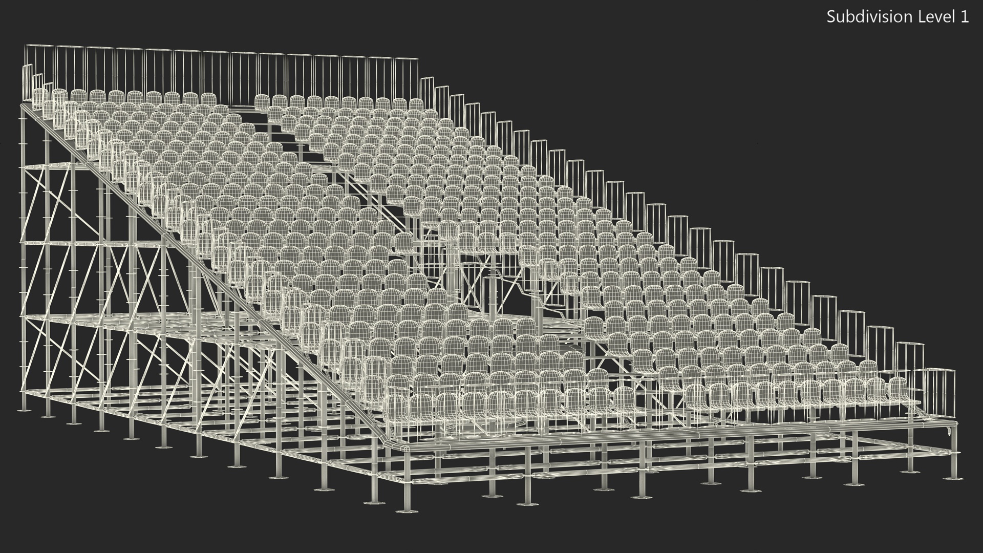 3D Seating Tribunes