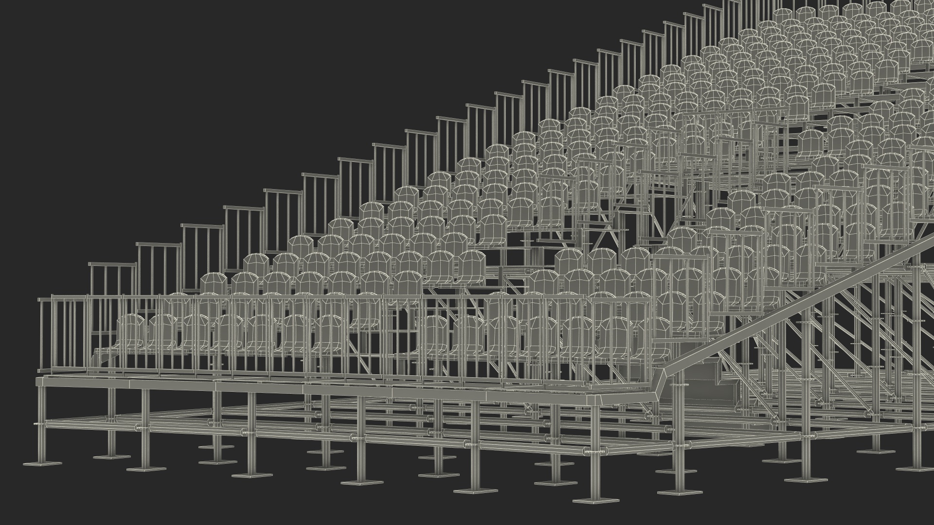 3D Seating Tribunes