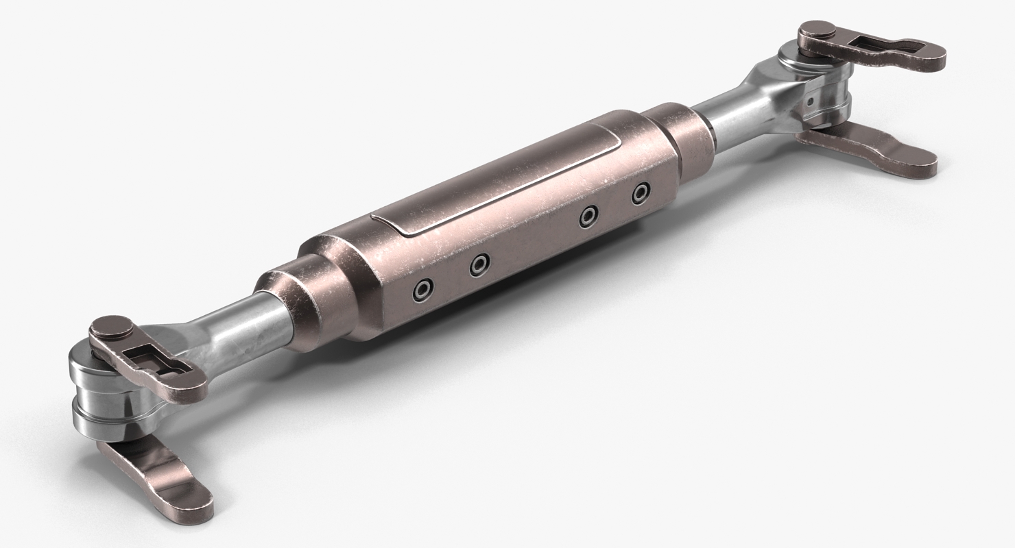 3D model Anodized Ram Hydraulic Cylinder 3 Sci Fi