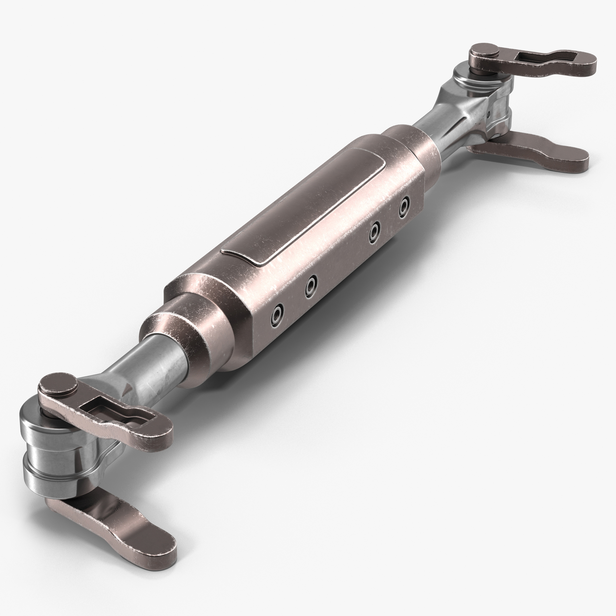 Anodized Ram Hydraulic Cylinder 3 Sci-Fi 3D Model, view 9