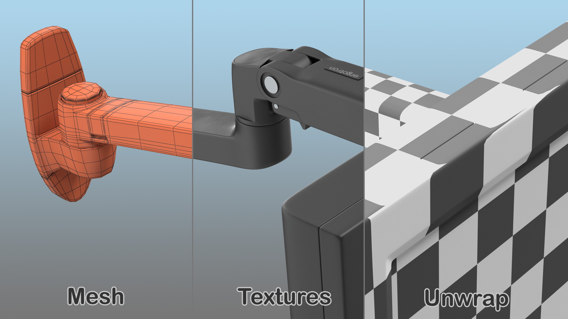 Ergotron LX Wall Mount Monitor Arm 3D model