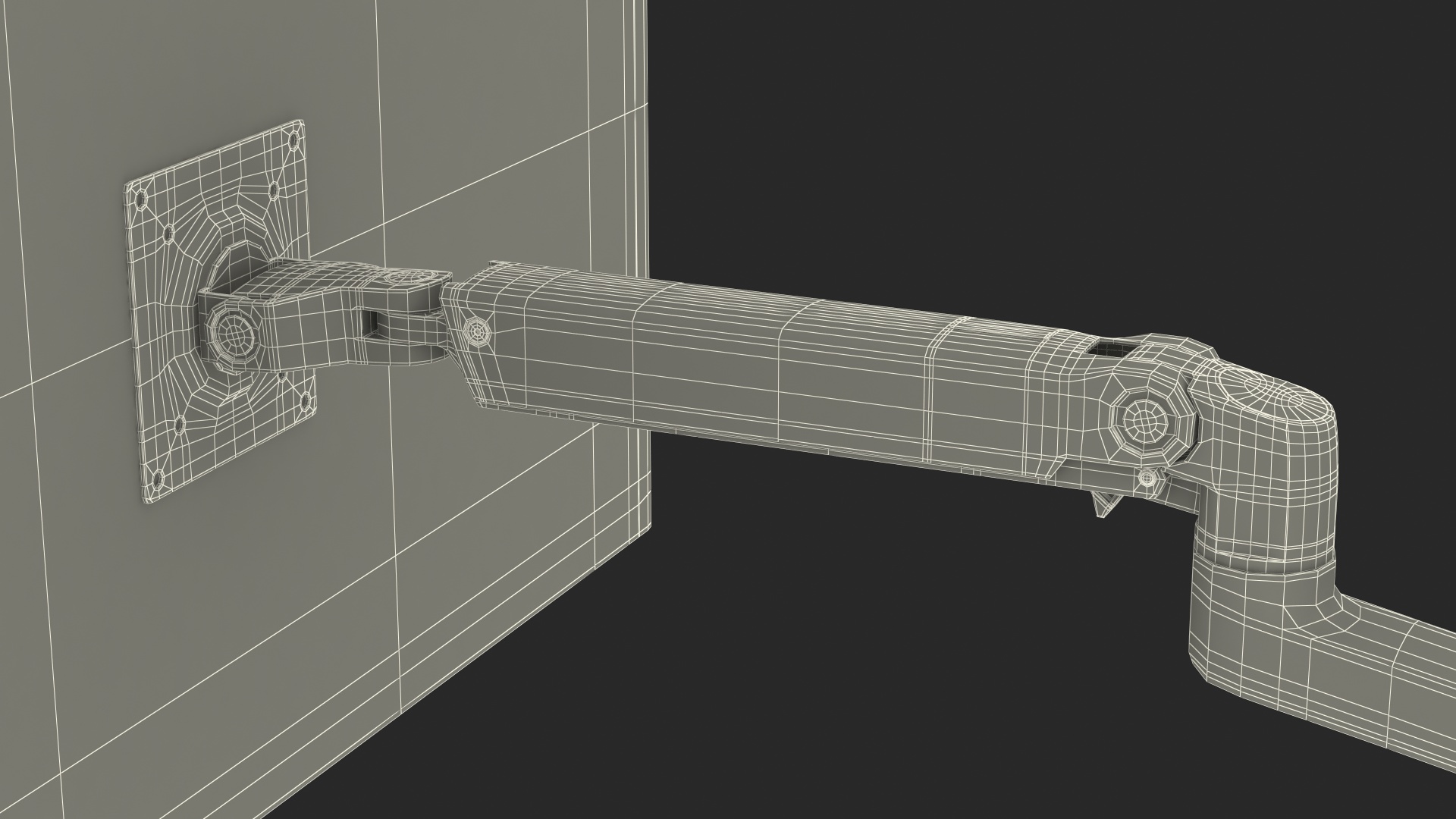 Ergotron LX Wall Mount Monitor Arm 3D model