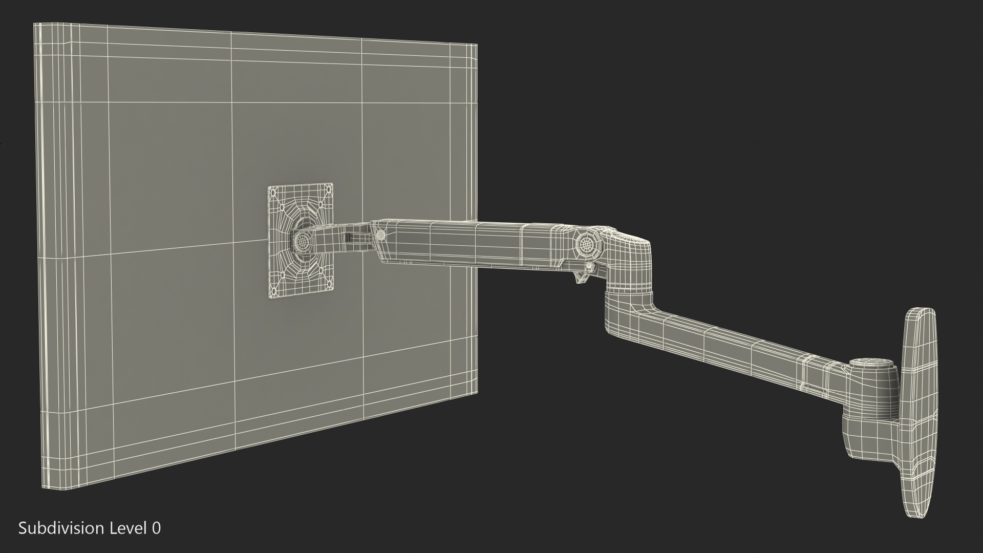 Ergotron LX Wall Mount Monitor Arm 3D model