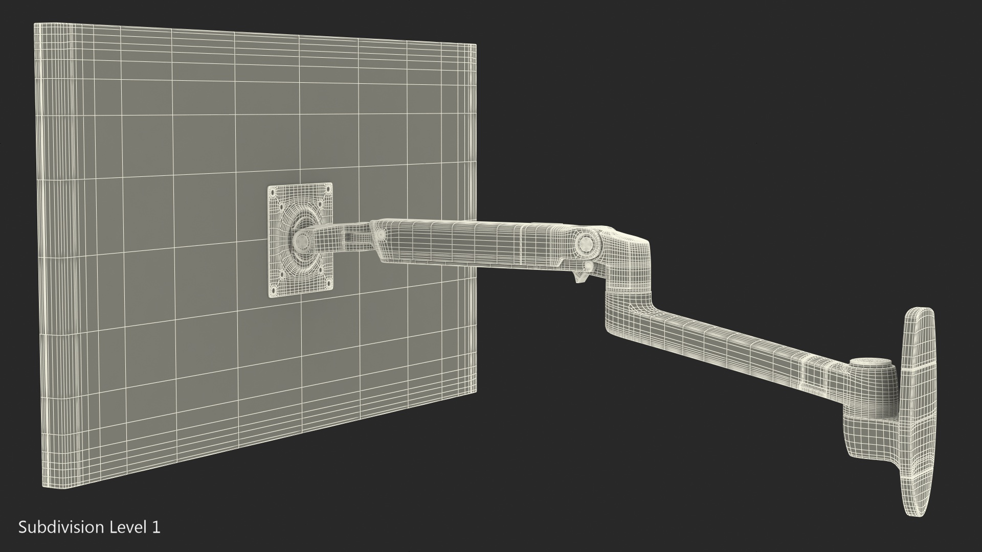 Ergotron LX Wall Mount Monitor Arm 3D model