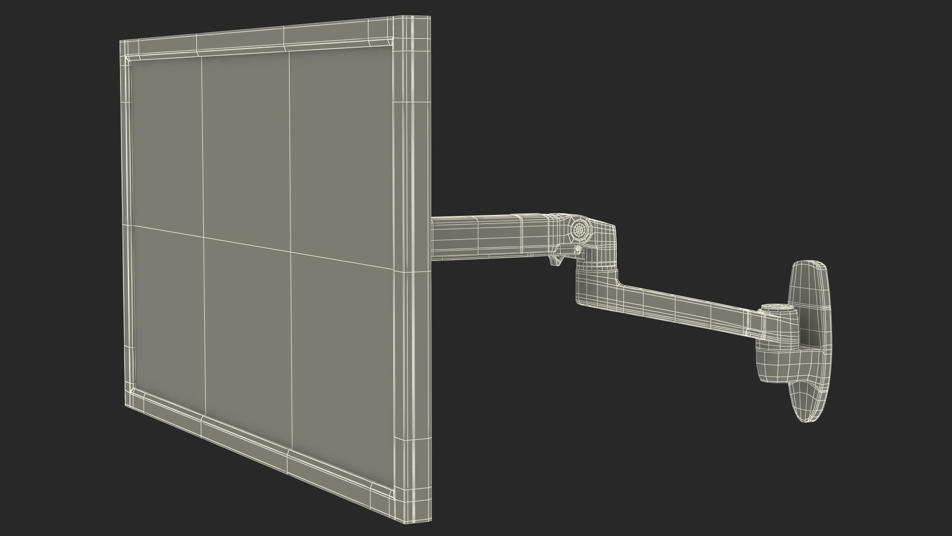 Ergotron LX Wall Mount Monitor Arm 3D model