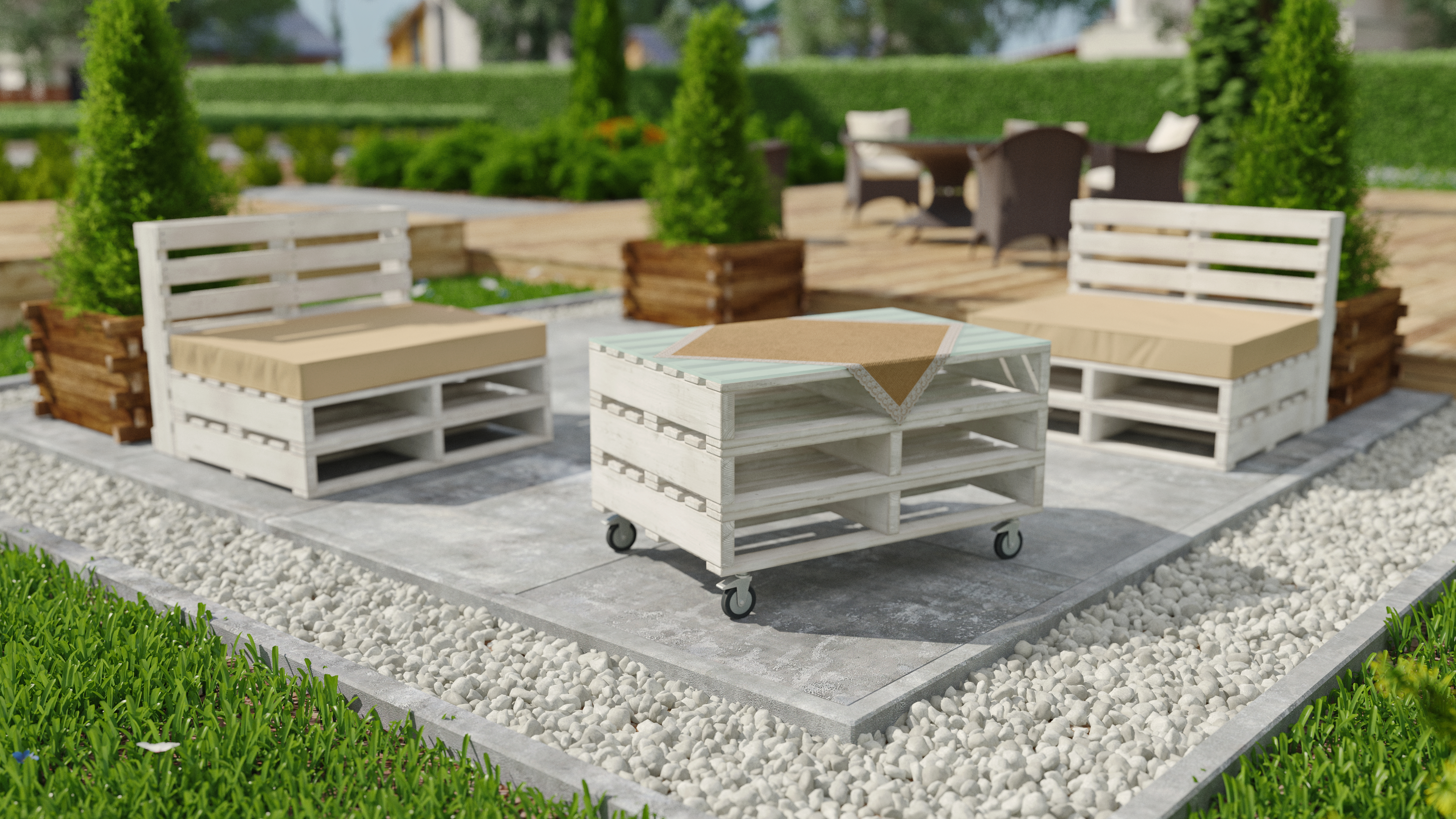Pallet Coffee Table, view 5