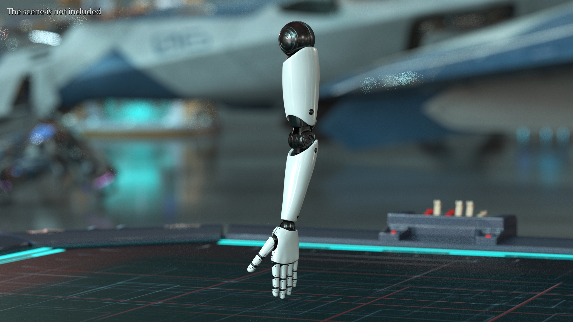 Cyborg Hand Rigged for Cinema 4D 3D