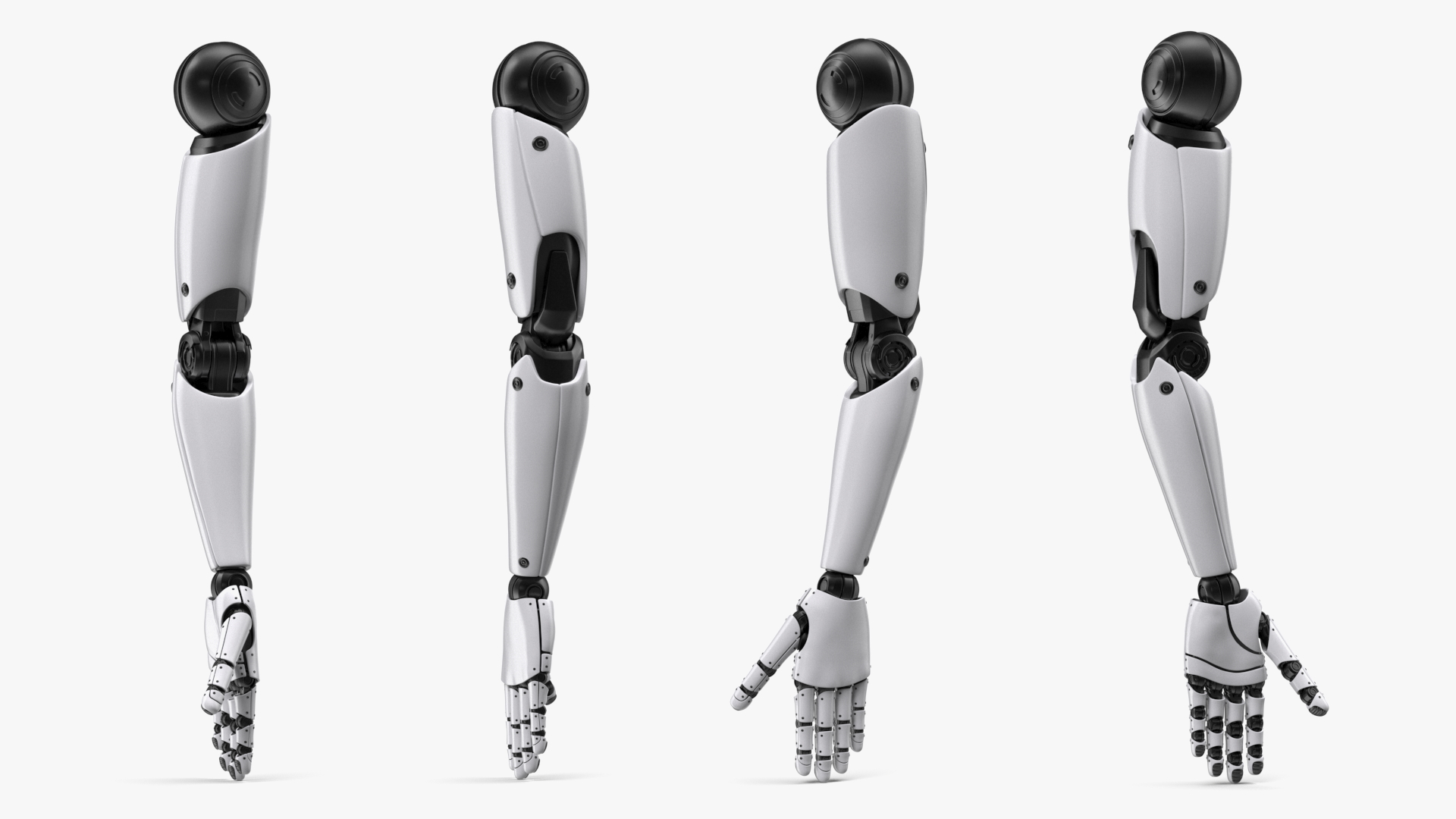 Cyborg Hand Rigged for Cinema 4D 3D