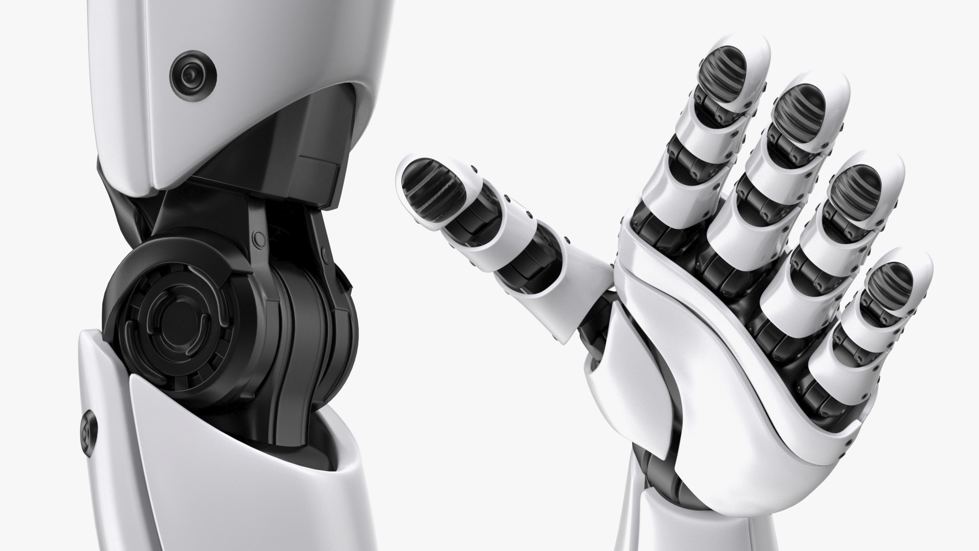 Cyborg Hand Rigged for Cinema 4D 3D