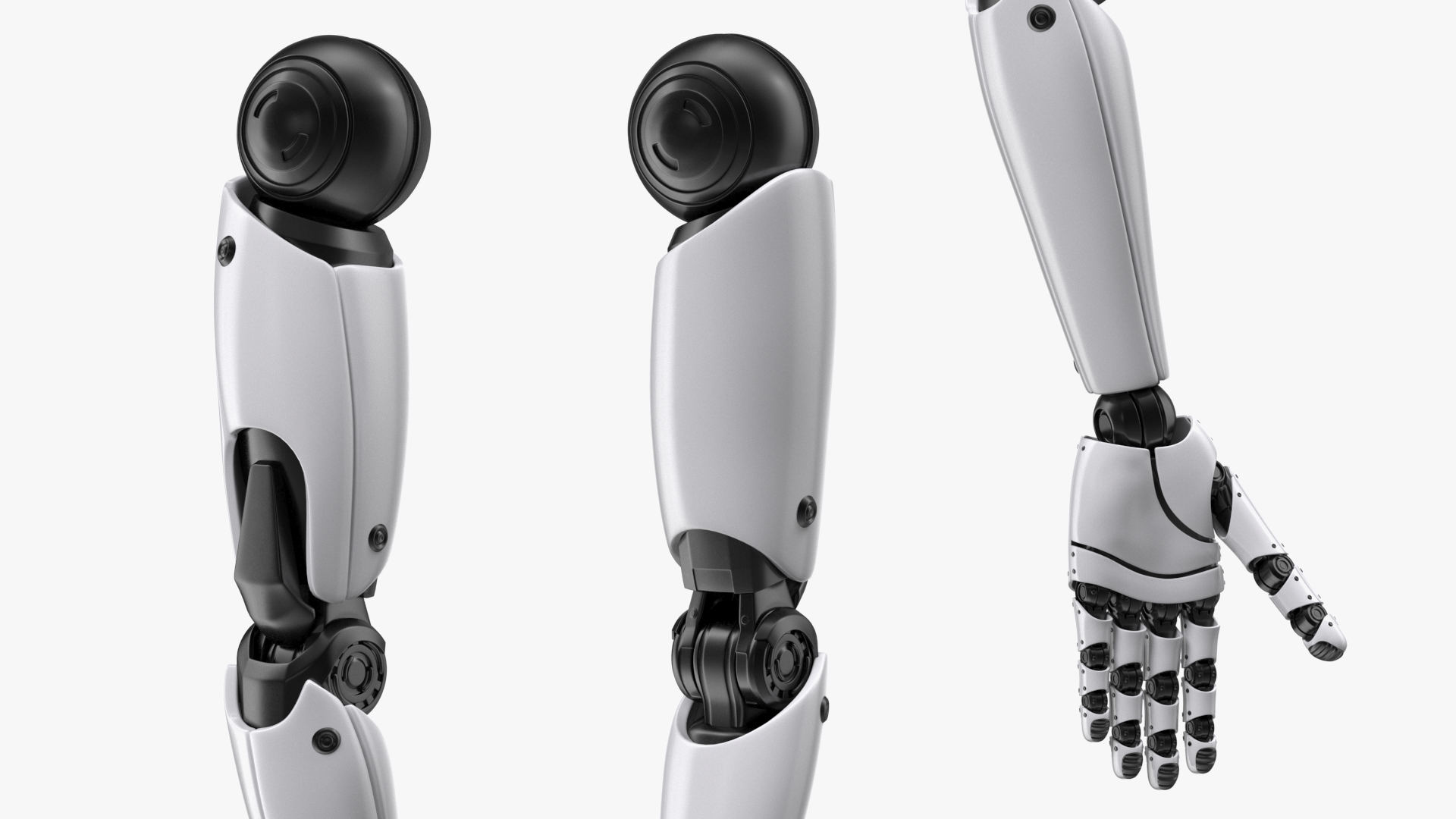 Cyborg Hand Rigged for Cinema 4D 3D