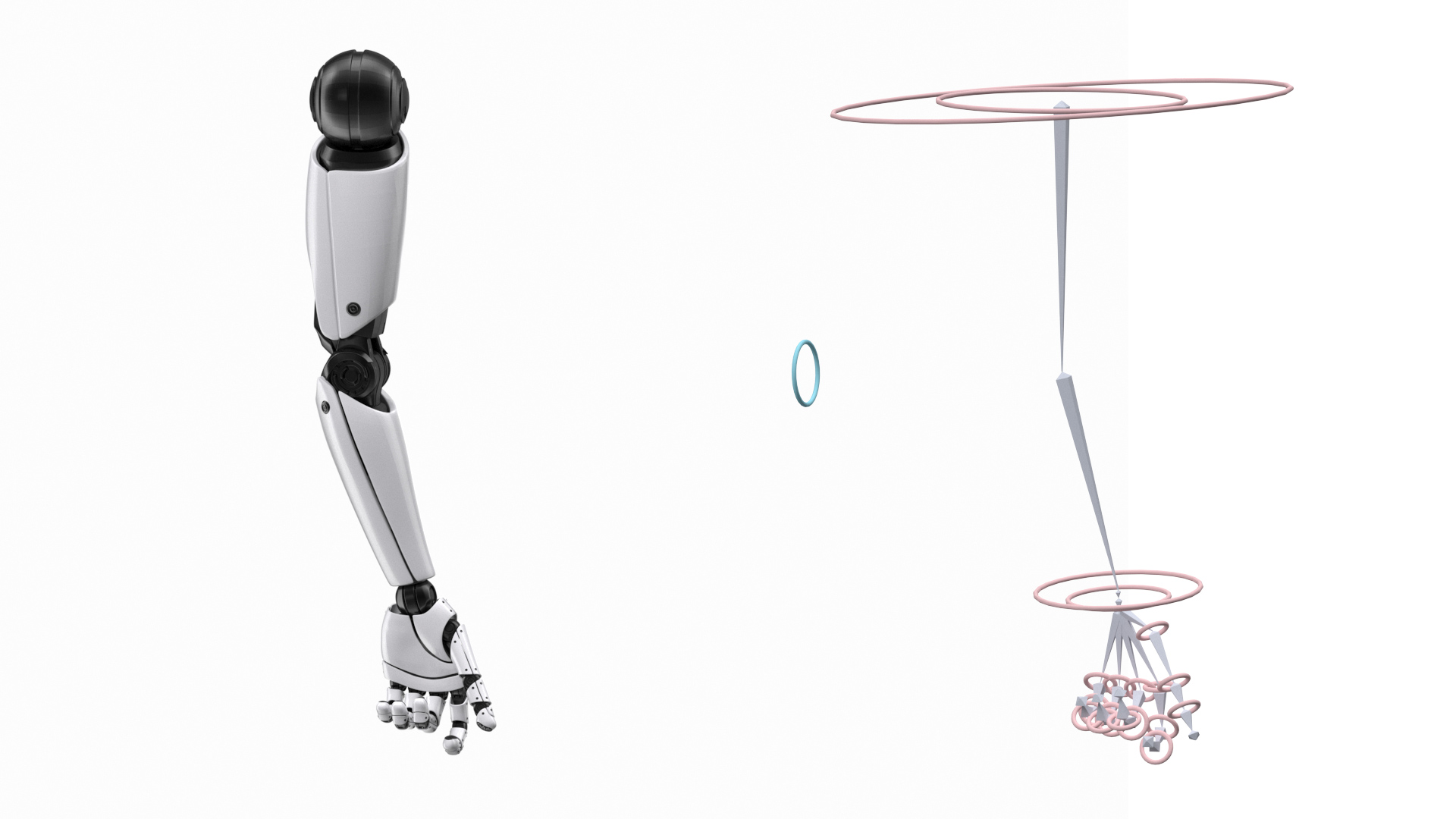 Cyborg Hand Rigged for Cinema 4D 3D