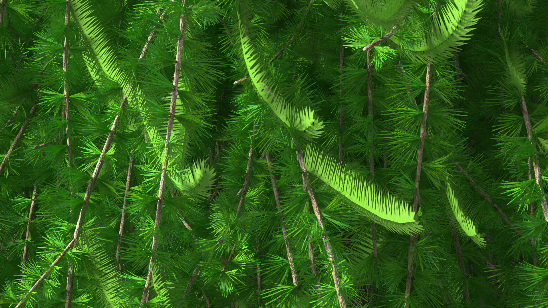 3D Weeping Larix Kaempferi model