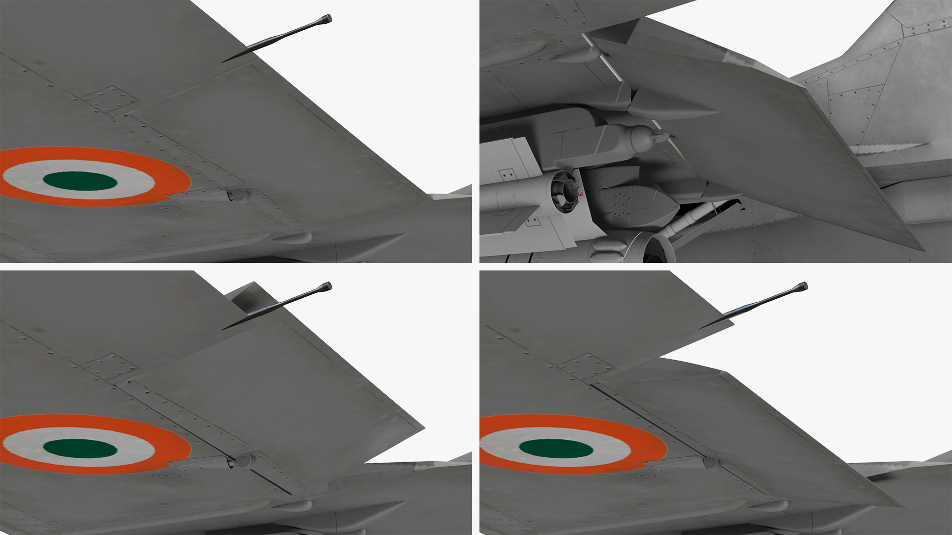 3D model MiG 29K Fulcrum D Indian Navy with Armament Rigged