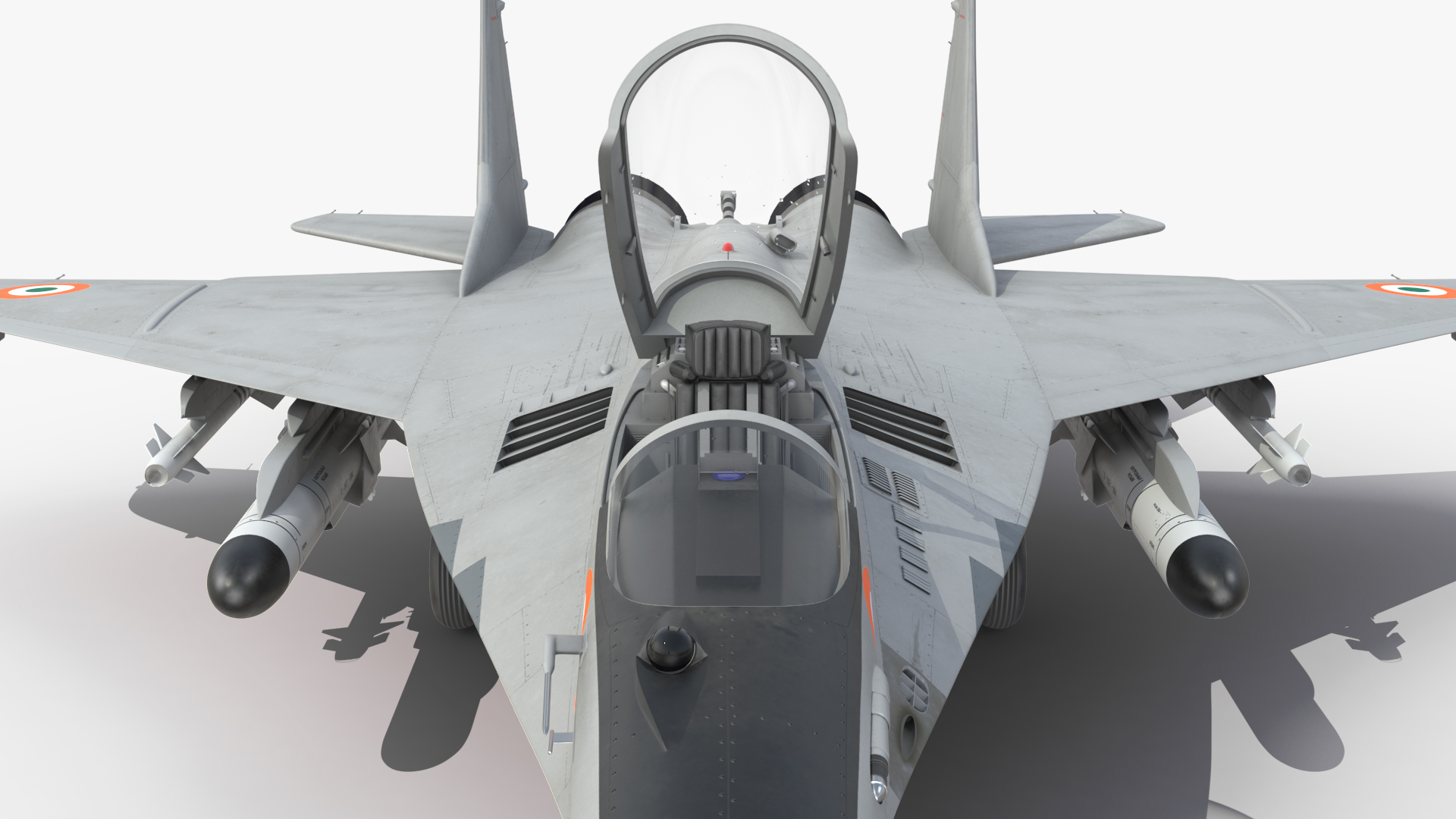 3D model MiG 29K Fulcrum D Indian Navy with Armament Rigged