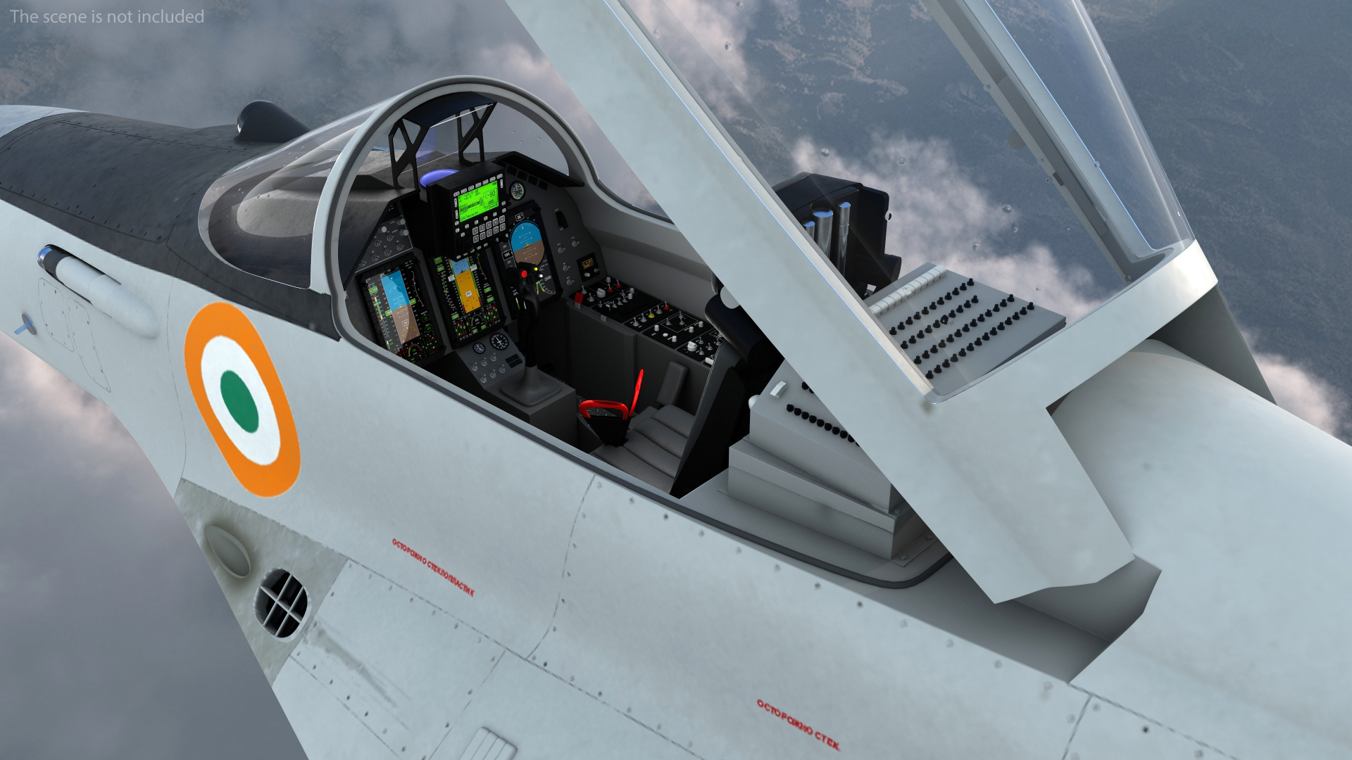 3D model MiG 29K Fulcrum D Indian Navy with Armament Rigged