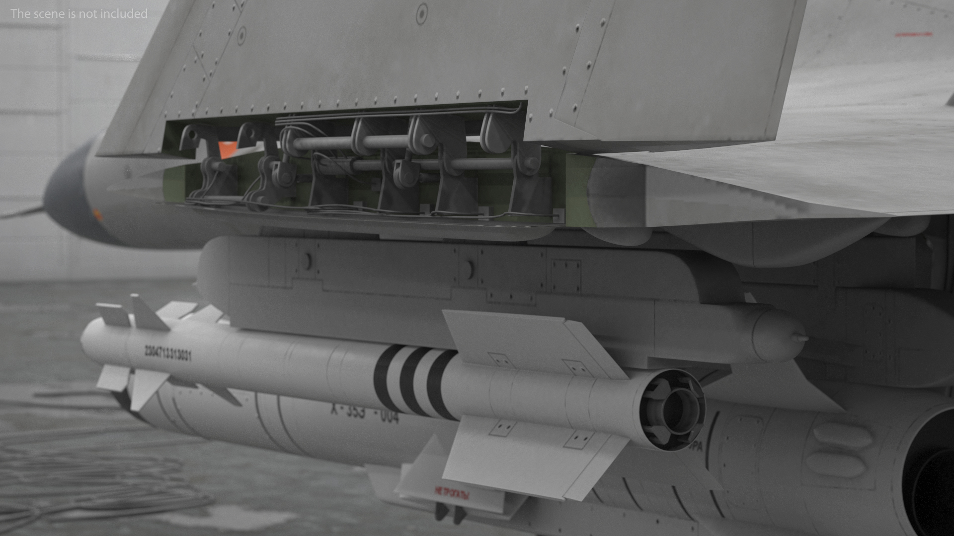3D model MiG 29K Fulcrum D Indian Navy with Armament Rigged