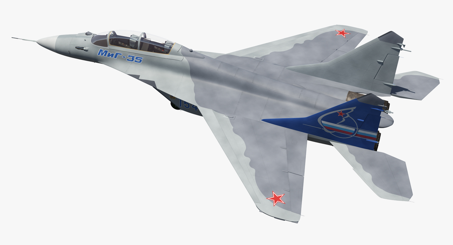 3D model Fighter Mikoyan MiG 35 or Fulcrum F