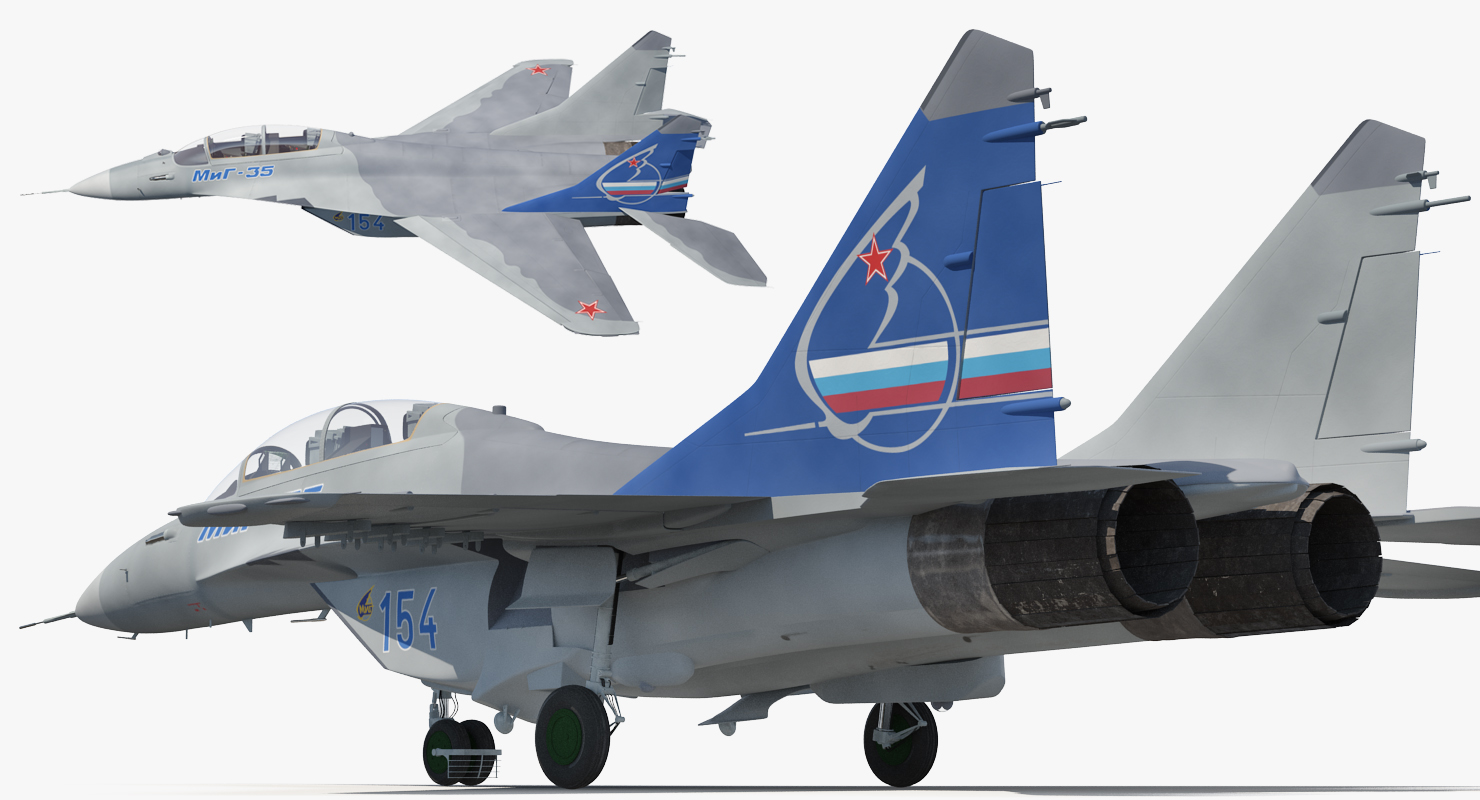3D model Fighter Mikoyan MiG 35 or Fulcrum F