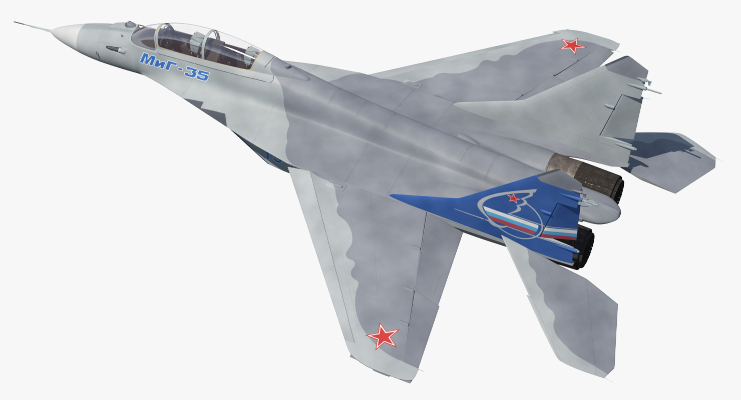 3D model Fighter Mikoyan MiG 35 or Fulcrum F
