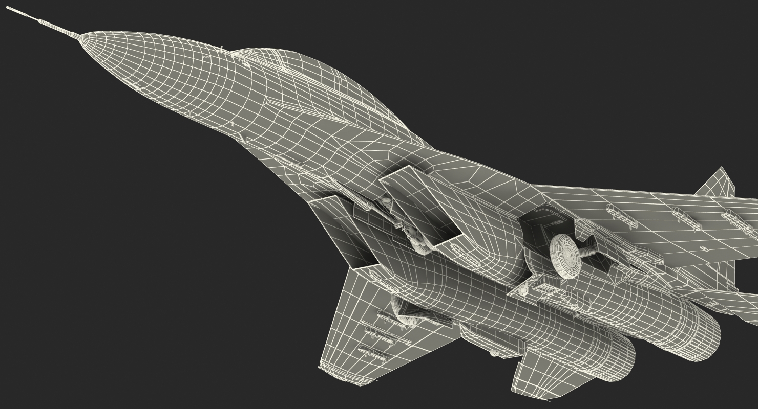 3D model Fighter Mikoyan MiG 35 or Fulcrum F