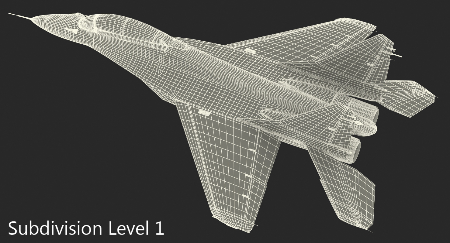 3D model Fighter Mikoyan MiG 35 or Fulcrum F