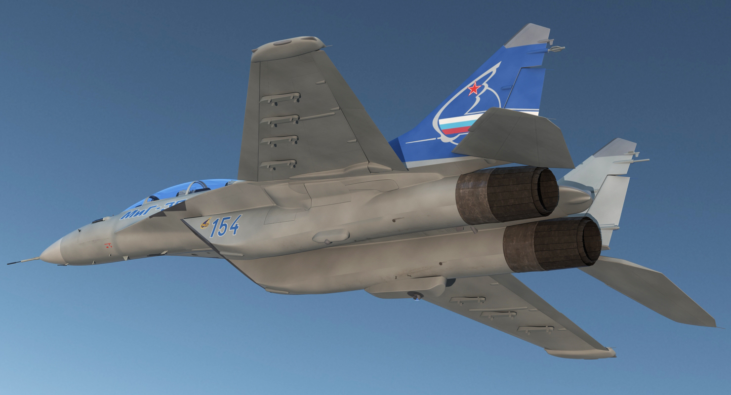 3D model Fighter Mikoyan MiG 35 or Fulcrum F