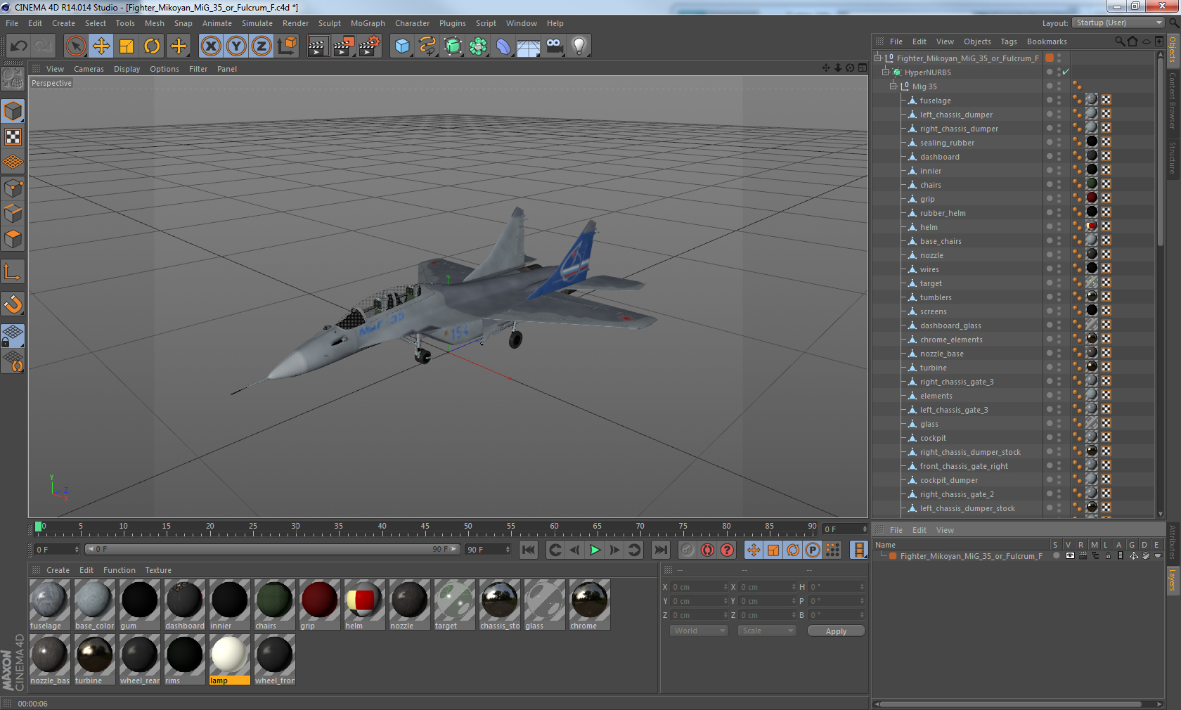 3D model Fighter Mikoyan MiG 35 or Fulcrum F