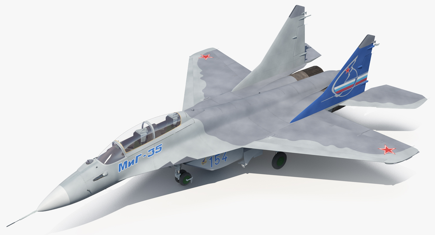 3D model Fighter Mikoyan MiG 35 or Fulcrum F