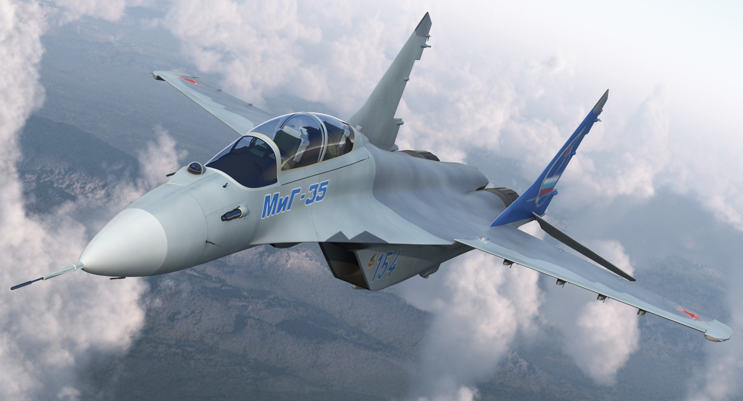 3D model Fighter Mikoyan MiG 35 or Fulcrum F