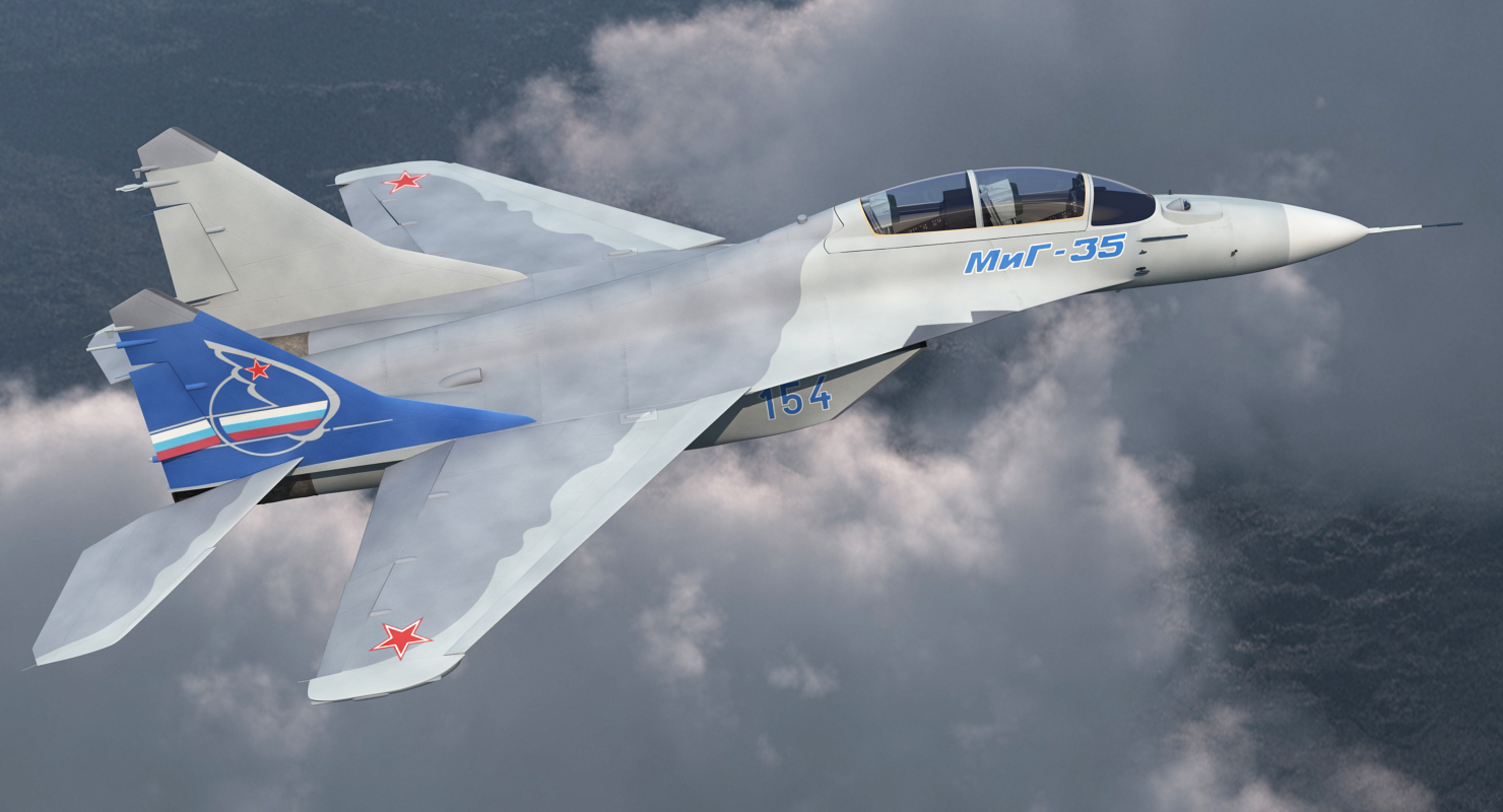 3D model Fighter Mikoyan MiG 35 or Fulcrum F