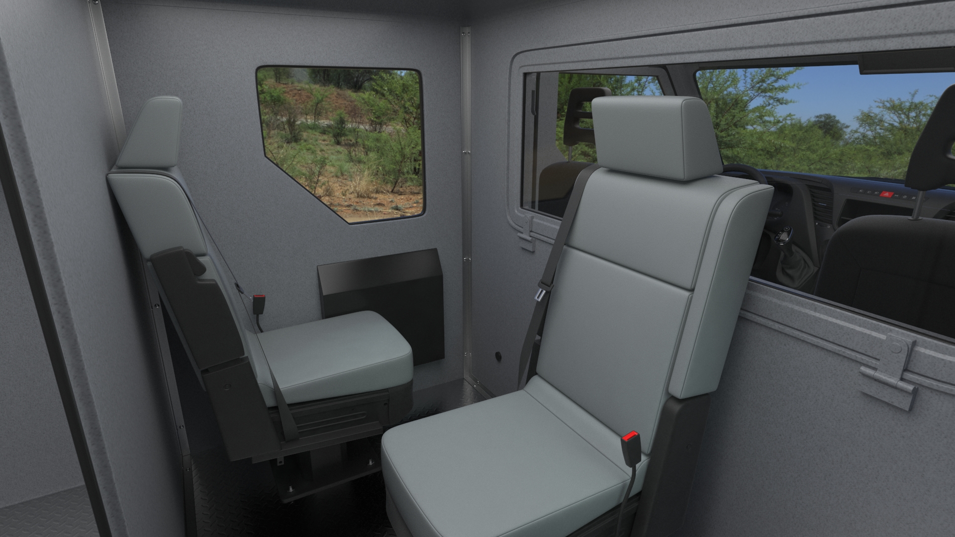 3D Armored Cash Transport Car