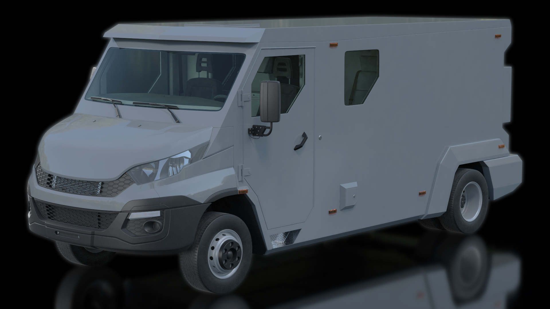 3D Armored Cash Transport Car