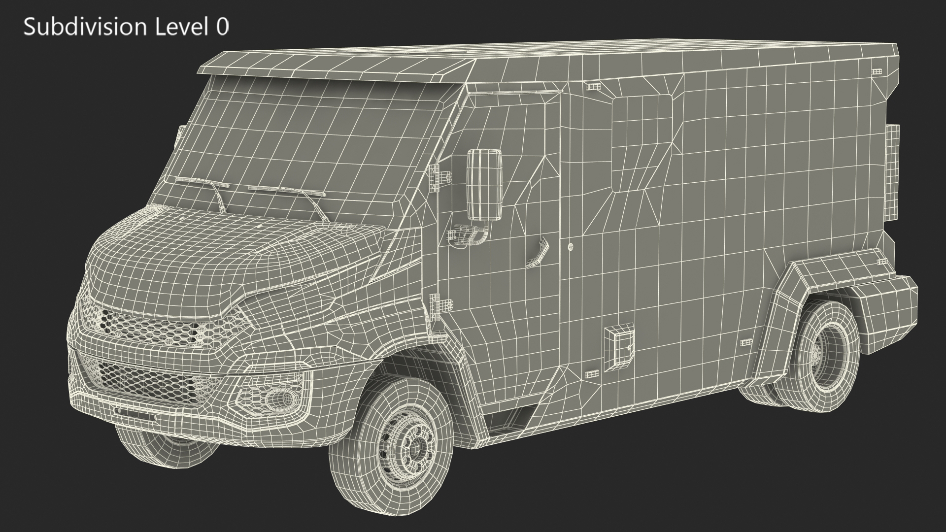 3D Armored Cash Transport Car