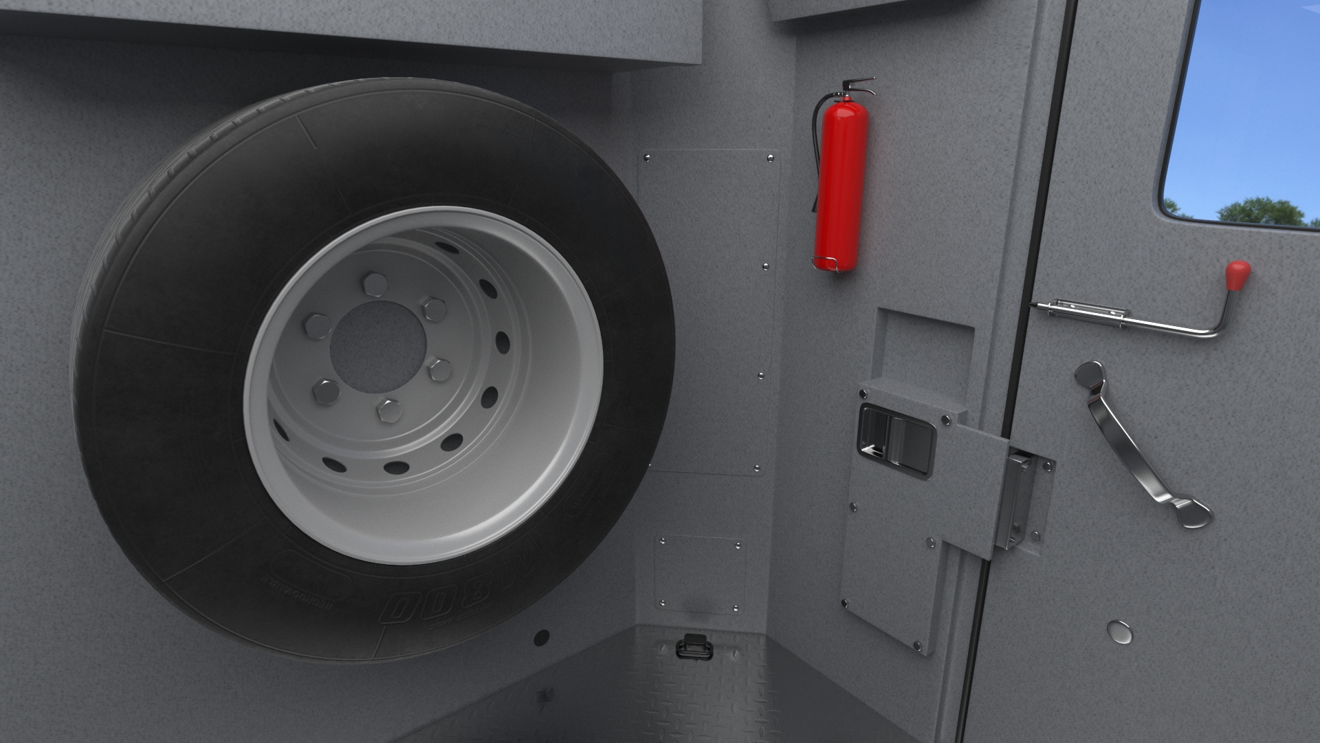 3D Armored Cash Transport Car