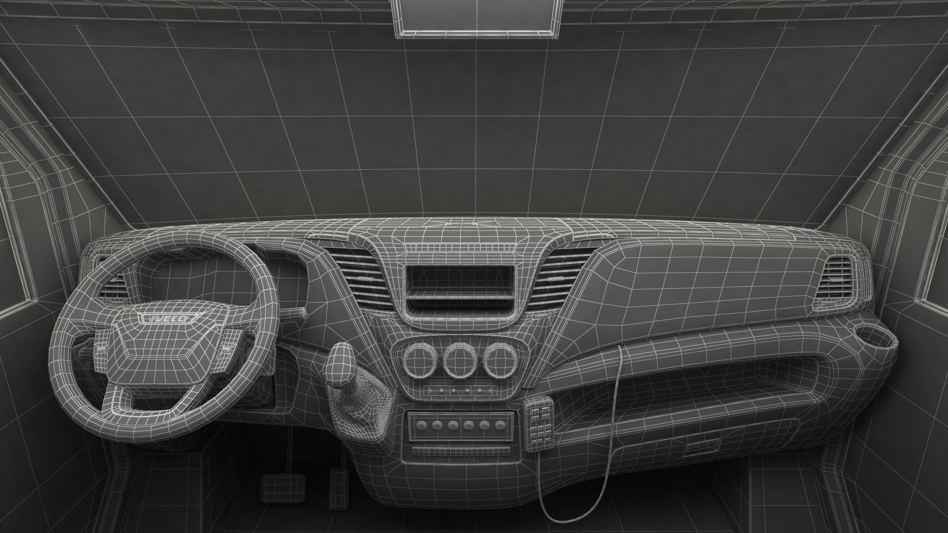 3D Armored Cash Transport Car